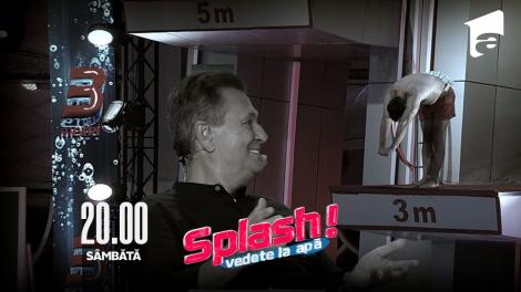 Splash! Vedete la apă episodul 13 din 2 septembrie 2022. Valentin Sanfira a sărit de la trei metri