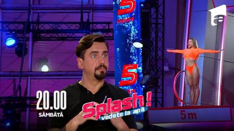 Splash! Vedete la apă episodul 13 din 2 septembrie 2022. Roxana Nemeș a sărit de la cinci metri