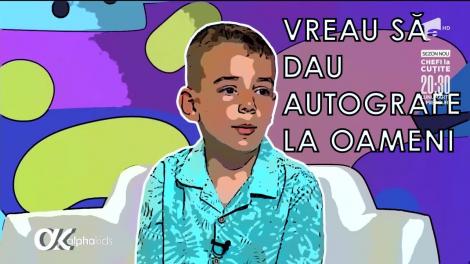 Alpha Kids Sezonul 2, 3 septembrie 2022. Ce este celebritatea?: ”Vreau să dau autografe la oameni”