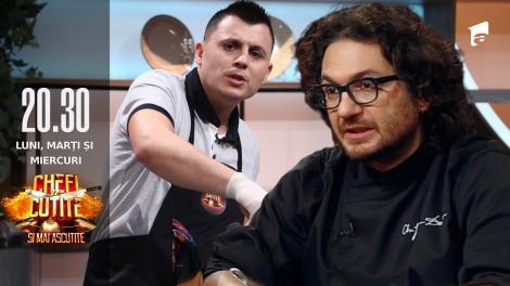 Chefi la Cuțite Sezonul 10, 7 septembrie 2022. Radu Iulian Petre a impresionat jurații cu o tocăniță de fructe de mare