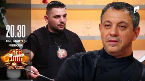 Chefi la Cuțite Sezonul 10, 7 septembrie 2022. Răzvan Barangă a gătit într-o oră două preparate complicate și un desert