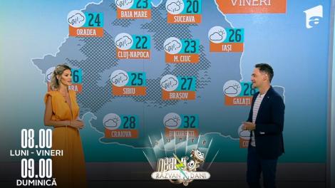 Neatza cu Răzvan și Dani, 9 septembrie 2022. Vremea cu Ramona Olaru: Temperaturi calde astăzi dar și în zilele următoare