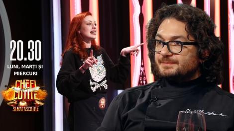 Chefi la Cuțite Sezonul 10, 12 septembrie 2022. Ștefania Laura Pop a obținut trei cuțite de la chefi cu desertul ei cu ciocolată