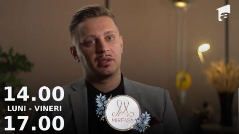 Mireasa Sezonul 6, 20 septembrie 2022. Alex, noul concurent: Am cunoscut o fată acum două luni!