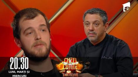 Chefi la Cuțite, sezonul 10, 26 septembrie 2022.  Cătălin Boroica a luat trei cuțite și nota 10! Ce farsă i-au făcut jurații