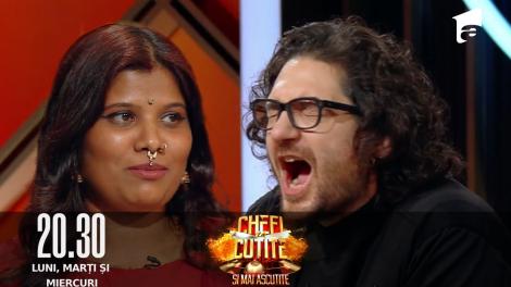 Chefi la cuțite sezonul 10, 28 septembrie 2022. Hemalatha Divakaran a reușit să îl „faulteze” pe Florin Dumitrescu