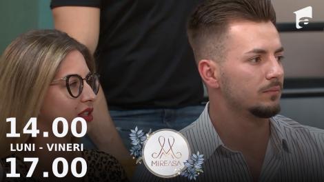 Mireasa Sezonul 6, 29 septembrie 2022. Temeri în cuplul Cosmin și Miruna: Nu aș vrea să te țin pe loc cu facultatea mea!