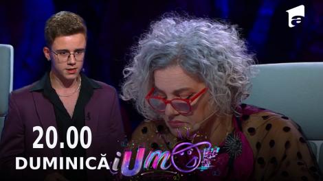 iUmor Sezonul 13, 2 octombrie 2022. Teddy Ștefănescu, „fiul” lui Șerban Copoț, a impresionat-o pe Maia cu numărul său!