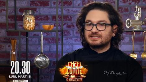 Chefi la cuțite sezonul 10, 03 octombrie 2022. Chefii fac spectacol în bucătărie! Florin Dumitrescu se accidentează