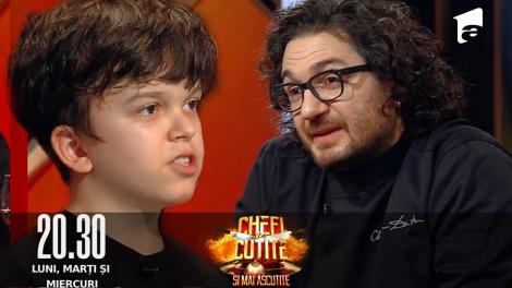 Chefi la cuțite sezonul 10, 03 octombrie 2022. Matteo Afloarei, puștiul de 13 ani care i-a emoționat pe jurați cu talentul culinar