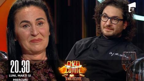 Chefi la cuțite sezonul 10, 04 octombrie 2022. Emoțiile au acaparat-o pe Alina Boldovici. Chefii îi sar în ajutor: Vreți o țuică?