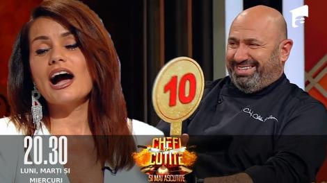 Chefi la cuțite sezonul 10, 05 octombrie 2022. Beatrice și Ruxandra Galeriu i-au adus aminte de tinerețe lui Cătălin Scărlătescu