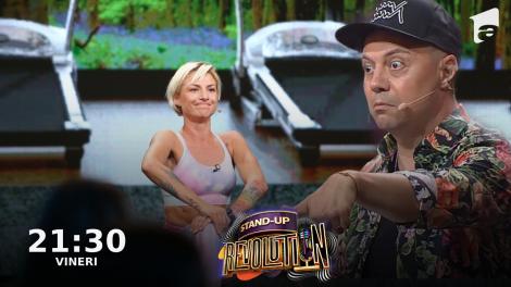 Stand-up Revolution | Sezonul 2, 7 octombrie 2022. Lola Crudu, glume în pași de sport! Ce poziții de yoga recomandă