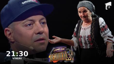 Stand-up Revolution | Sezonul 2, 7 octombrie 2022. Bunica Gherghina, apariție neașteptată. Cum a încercat să-i ademenească pe jurați