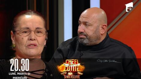 Chefi la cuțite, 12 octombrie 2022. Preparatul Evdochiei Calistrat a stârnit discuții aprinse la masa jurizării