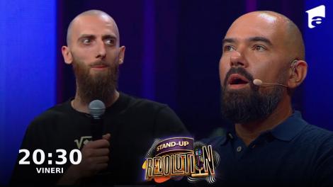 Stand-up Revolution | Sezonul 2, 28 octombrie 2022. Radu Giurcă, glume care s-au transformat într-un adevărat „seminar de teologie”: