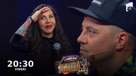 Stand-up Revolution | Sezonul 2, 28 octombrie 2022. Andreea Curea, o concurentă care s-a despărțit de iubit pentru că era ”lenesă”