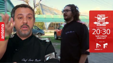 Chefi la cuțite | Sezonul 10, 2 noiembrie 2022. Chef Florin Dumitrescu a părăsit platoul de filmare, după discuția pe care avut-o cu chef Sorin Bontea