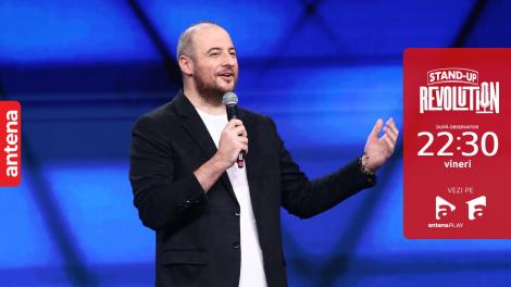Stand-up Revolution | Sezonul 2, 11 noiembrie 2022. Andrei Ciobanu, invitat special la Stand-up Revolution: Cine a luat bătaie când era mic?