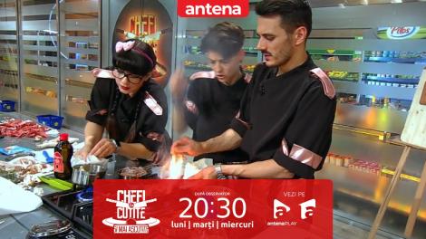 Chefi la cuțite | Sezonul 10, 16 noiembrie 2022. Paco și Oxi, incident periculos în bucătărie: „A luat foc!”