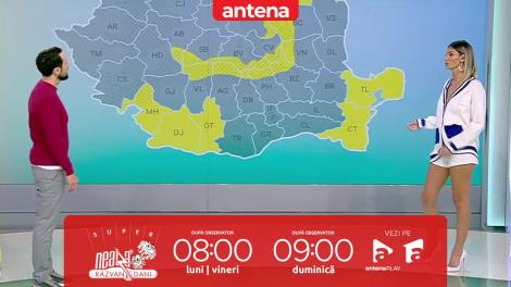 Super Neatza, 21 noiembrie 2022. Prognoza Meteo: Cod galben de ninsori în zonele de munte