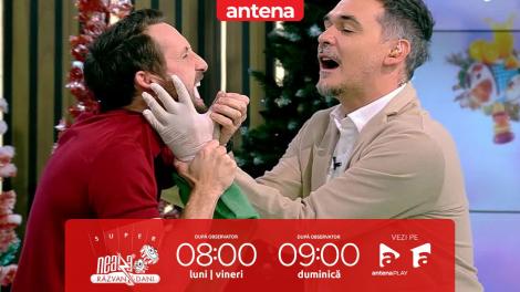 Super Neatza, 5 decembrie 2022. Și-a lipit fața! Dani Oțil, moment viral cu mult lipici