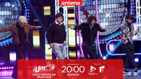 iUmor | Gala Premiilor Muzicale, 11 decembrie 2022. Băieții de la „Noaptea Târziu”, roast muzical pentru trupa Akcent