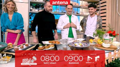 Super Neatza, 12 decembrie 2022. Chef Radu Darie a gătit Gogoși cu diverse umpluturi