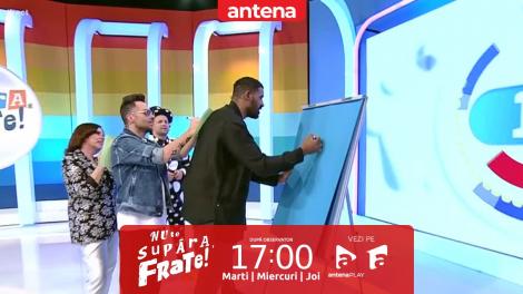 Nu te supăra, frate!, 2 februarie 2023. Provocarea desenează ce simți. Cum s-au descurcat Luminița Anghel, Benny Adegbuyi și Tudor Ionescu