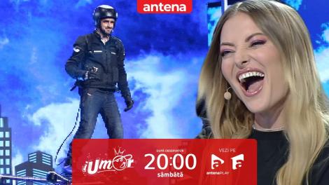 iUmor Sezonul 14, 11 februarie 2023. Alexandru Duru a venit zburând în platoul emisiunii