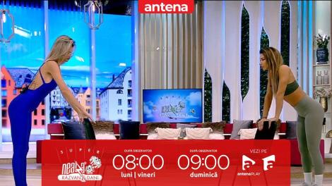 Super Neatza, 13 februarie 2023. Fitness cu Diana Stejereanu: exerciții pentru mușchiul fesier mijlociu