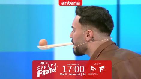Nu te supăra, frate!, 17 februarie 2023. Eliza Natanticu și Jador, duel inedit. Cine a câștigat jocul cu ouă!