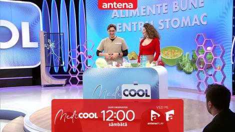 MediCOOL sezonul 4, 18 februarie 2022. Care sunt alimentele bune pentru stomac