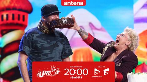 iUmor Sezonul 14, 18 februarie 2023. Violeta Niculae, număr culinar inedit!