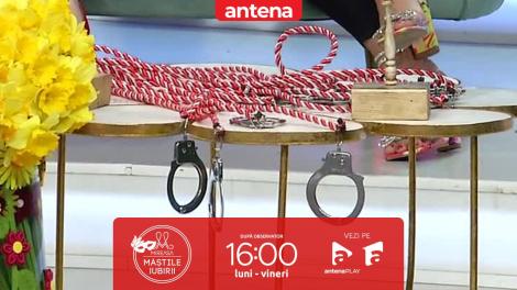 Mireasa Măștile iubirii, 1 martie 2023. Provocarea cu cătușe! Ce premiu este pus în joc