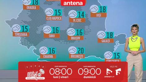 Super Neatza, 10 martie 2023. Vremea cu Ramona Olaru: Început de weekend cu temperaturi ridicate și ploi