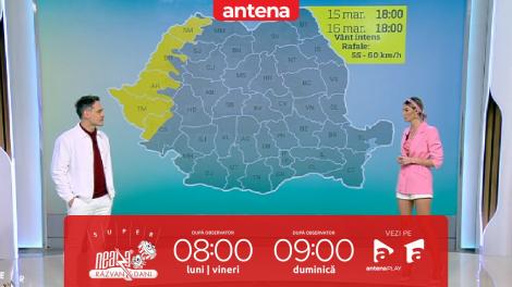 Super Neatza, 16 martie 2023. Meteo cu Ramona Olaru: Vreme ploioasă și rece în toată țara