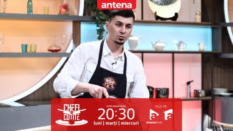 Chefi la cuțite | Sezonul 11, 28 martie 2023. Bucătăria este viața lui! Sergiu Mihalachi vine cu o rețetă proprie în fața chefilor