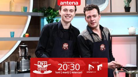 Chefi la cuțite | Sezonul 11, 28 martie 2023. Frații Gavril au făcut show în bucătărie! Ce surpriză i-au pregătit lui Scărlătescu