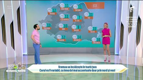 Super Neatza, 30 martie 2023. Vremea cu Ramona Olaru: Cer variabil, cu înnorări în nord și vest