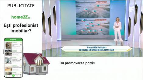 Super Neatza, 31 martie 2023. Vremea cu Ramona Olaru: Va ploua pe arii extinse în nord, centru și est