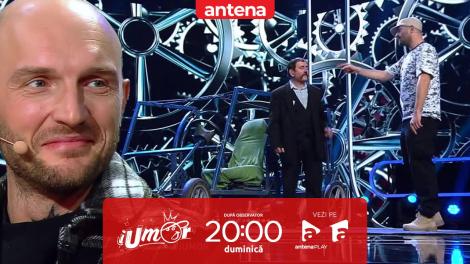 iUmor sezonul 14, 2 aprilie 2023. Alexandru Țiproc, regele invențiilor, soluție pentru deblocarea traficului auto! Cum arată mașina de oraș din viitor