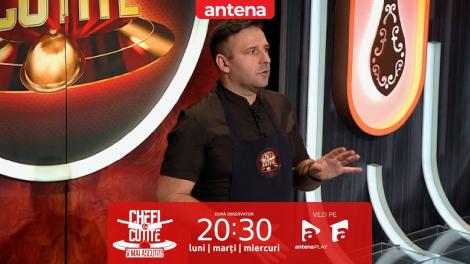 Chefi la cuțite | Sezonul 11, 3 aprilie 2023. Stelian Nistor a pregătit o rețetă neobișnuită: „Am făcut mari sacrificii s-o aduc aici”