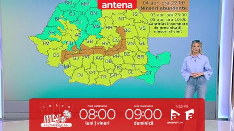 Super Neatza, 4 aprilie 2023. Vremea cu Ramona Olaru: Temperaturile scad accentuat