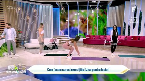 Super Neatza, 7 aprilie 2023. Exerciții pentru fesieri cu Ligia, cea mai provocatoare apariție din sala de fitness