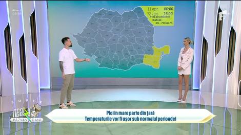Super Neatza, 12 aprilie 2023. Prognoza meteo cu Ramona Olaru: Ploi în mare parte din țară