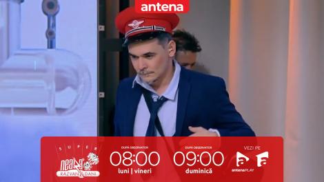 Super Neatza, 17 aprilie 2023. Răzvan Simion și Robert Tudor s-au îmbrăcat în controlori de tren