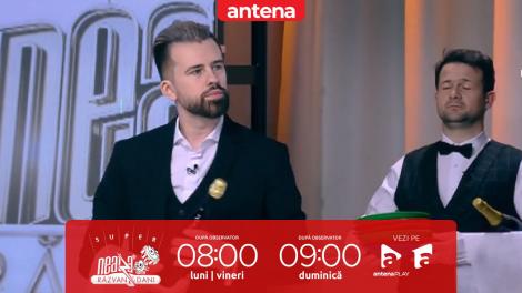 Super Neatza, 17 aprilie 2023. Florin Ristei și Robert Tudor s-au îmbrăcat în ospătari! Ce joc au propus pentru colegi