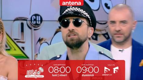 Super Neatza, 17 aprilie 2023. Polițiștii Dani Oțil și Robert Tudor joacă mima