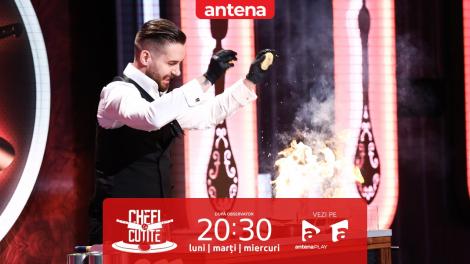 Chefi la cuțite | Sezonul 11, 17 aprilie 2023. Bogdan Jurubiță, magie cu flăcări și cuțite! Cum au reacționat cei trei chefi
